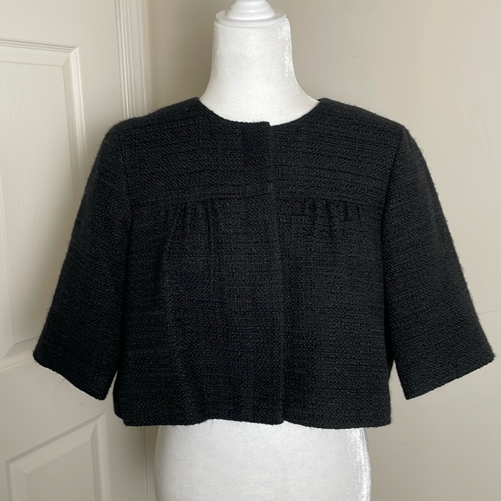 Theory: Caplet/ Bolero /Crop Boucle Jacket